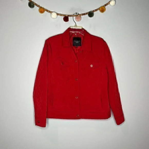 Talbots red quilted light jacket - Picture 1 of 5
